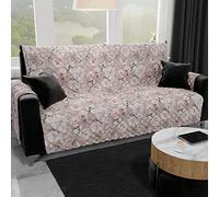 PETTI ARTIGIANI ITALIANI - Fundas Sofa, Funda Sofa 1 Plaza, Funda de Sofa Reversible, Cubre Sofas, Funda de Sofa y Funda de Sillon, 100% Made in Italy, Corazones Grises