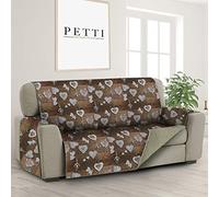 PETTI ARTIGIANI ITALIANI - Fundas Sofa, Funda Sofa 4 Plaza, Funda de Sofa Reversible, Cubre Sofas, Funda de Sofa y Funda de Sillon, 100% Made in Italy, Shabby Arena
