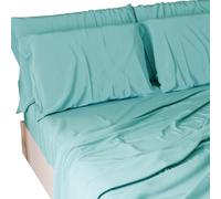PETTI ARTIGIANI ITALIANI - Juego de Sábana, Juego de Sábanas 100% Algodón, 3 Piezas 1pz Sábana Bajera Ajustable 1pz Funda de Almohada 1pz Sábana Encimera, 100% Made in Italy, Verde Manzana