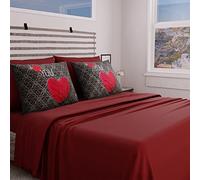 PETTI Artigiani Italiani Letto Completo con Federa en Stampa Digitale Je T'Aime King