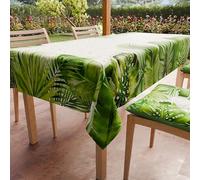 PETTI ARTIGIANI ITALIANI - Mantel Antimanchas Rectangular (140 x 240 cm) Protector de Mesa de Cocina, Diseño Tropical 05, 12 Plazas, 100% Fabricado en Italia