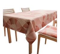 Petti Artigiani Italiani - Mantel de Mesa, Mantel de Cocina de Microfibra Antimanchas, diseño corazón Rosa, para 6 plazas (140 x 180 cm), 100% Fabricado en Italia