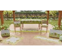 PETTI ARTIGIANI ITALIANI - Mantel de Pascua, Rectangular Antimanchas, Manteles de Mesa para 12 Personas, 240x140 cm, 100% Fabricado en Italia