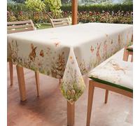 PETTI ARTIGIANI ITALIANI - Mantel de Pascua, Rectangular Antimanchas, Manteles de Mesa para 18 Personas, 360x140 cm, 100% Fabricado en Italia