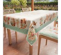 PETTI ARTIGIANI ITALIANI - Mantel de Pascua, Rectangular Antimanchas, Manteles de Mesa para 24 Personas, 450x140 cm, 100% Fabricado en Italia
