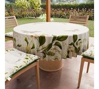 PETTI ARTIGIANI ITALIANI - Mantel Redondo Antimanchas de Microfibra (Diámetro Ø 180 cm), Manteles para Mesa Redonda, Diseño Floral, 100%