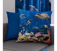 PETTI Artigiani Italiani - Par de Fundas de Almohada 45x45 cm, Pareja de Funda de Cojín Animales Blanco Negro, 100% Microfibra Hipoalergénica, Paquete de 2, Made in Italy