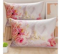 PETTI Artigiani Italiani - Par de Fundas de Almohada 50x30 cm, Pareja de Funda de Cojín Animales Blanco Negro, 100% Microfibra Hipoalergénica, Paquete de 2, Made in Italy