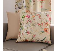 PETTI Artigiani Italiani - Par de Fundas de Almohada 50x50 cm, Pareja de Funda de Cojín Spring Beige, 100% Microfibra Hipoalergénica, Paquete de 2, Made in Italy