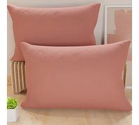 PETTI Artigiani Italiani - Par de Fundas de Almohada 50x70 cm, Pareja de Funda de Cojín Lisas Polvo Oscuro, 100% Microfibra Hipoalergénica, Made in Italy