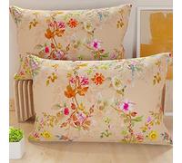 PETTI Artigiani Italiani - Par de Fundas de Almohada 50x70 cm, Pareja de Funda de Cojín Spring Rosa, 100% Microfibra Hipoalergénica, Paquete de 2, Made in Italy