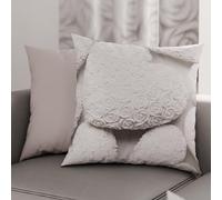 PETTI Artigiani Italiani - Par de Fundas de Almohada 65x65 cm, Pareja de Funda de Cojín Animales Blanco Negro, 100% Microfibra Hipoalergénica, Paquete de 2, Made in Italy