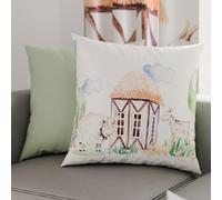 PETTI Artigiani Italiani - Par de Fundas de Almohada 80x80 cm, Pareja de Funda de Cojín Animales Blanco Negro, 100% Microfibra Hipoalergénica, Paquete de 2, Made in Italy