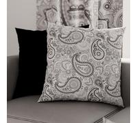 PETTI Artigiani Italiani - Par de Fundas de Almohada 80x80 cm, Pareja de Funda de Cojín Animales Blanco Negro, 100% Microfibra Hipoalergénica, Paquete de 2, Made in Italy