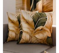 PETTI ARTIGIANI ITALIANI - Par de Fundas de cojín de 40 x 40 cm de Microfibra, Cojines Decorativos para Dormitorio, sofá, salón, Juego de 2 Fundas de cojín, Funda de cojín Floral 302, 100% Made in