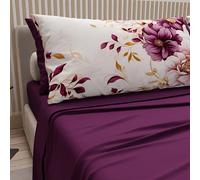 PETTI ARTIGIANI ITALIANI - Sábanas de algodón con Fundas de Almohada con Estampado Digital, sábanas Individuales, Juego de Cama Individual, Dalian, 100%
