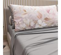 PETTI Artigiani Italiani - Sábanas de algodón con fundas de almohada con impresión digital, para cama de matrimonio maxi, juego de sábana encimera y bajera con esquinas, Tokio gris claro, 100% Made in