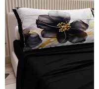 PETTI Artigiani Italiani - Sábanas de algodón con Fundas de Almohada con impresión Digital, sábanas Cama Individual, Juego de Cama Individual, diseño de Flores de mármol 07, 100% Fabricado en Italia