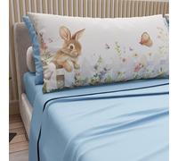 PETTI Artigiani Italiani - Sábanas de Pascua de algodón con fundas de almohada de impresión digital, para cama de matrimonio maxi, juego de sábana encimera y bajera con esquinas, 19 azul, fabricado en