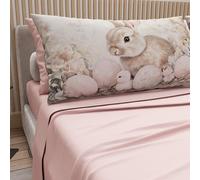 PETTI ARTIGIANI ITALIANI - Sábanas de Pascua de algodón con Fundas de Almohada de impresión Digital, sábanas matrimoniales, Juego de Cama de Pascua de Matrimonio, 26 Polvo, Fabricado en Italia
