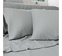 PETTI Artigiani Italiani - Sábanas Percale, sábanas matrimoniales de algodón, sábanas de algodón percal, Juego de Cama Doble, sábanas Gris 100% Made in Italy