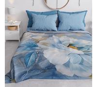 PETTI Artigiani Italiani - Tela Decorativa para sofá, de Microfibra, 260 x 270 cm, fantasía Floral 25 13, Multiusos, para sofás, Colcha y Mantel | Funda Protectora Lavable