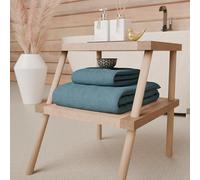 PETTI Artigiani Italiani - Toallas de baño de 100% Rizo de algodón, Juego de Toallas 1+1, 2 Unidades 1 Toalla de Cara y 1 Toalla de Manos, Toallas Avion