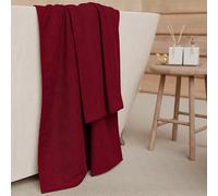 PETTI Artigiani Italiani - Toallas de baño de 100% Rizo de algodón, Juego de Toallas 2+2, 4 Piezas, 2 Toallas de Cara y 2 Toallas de Manos, Toallas Burdeos