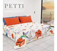 PETTI ARTIGIANI ITALIANI TRIND-3P - Colcha Acolchada Doble para Primavera/Verano - Diseño Aesthetics 03", 100% Microfibra Hipoalergénica, 100% Fabricada en Italia