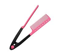 Pettine enderezador | 24,5 cm Césped profesional | Cepillar V cara para alisar el cabello rápido y fácil | Perfecto para el hogar, viajes, vacaciones, salidas