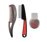 Pettine Lice - Forfora Comb | Anti-foros en acero inoxidable para el masaje del cuero cabelludo | Pettinas para el cuidado del cuero cabelludo para mujeres y hombres