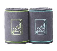 PETTOM 2 Pcs Toalla para Perros de Secado Rápido 130x75cm, Toalla Perro Microfibra Absorbente Artero, Toallas de Baño con Bolsillos para Perros Pequeños Medianos y Grandes