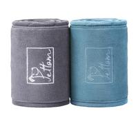 PETTOM 2 Pcs Toalla para Perros de Secado Rápido, Toalla Perro Microfibra Absorbente Artero, Toallas de Baño con Bolsillos para Perros Pequeños, Medianos y Grandes, 90x50cm