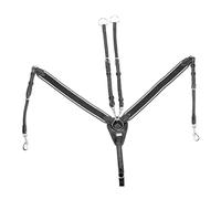 Pettorale elastico con Martingala in cuoio doppiato e interno in nylon antirottura Cob