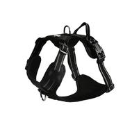 Pettorina anti tiro nero modello Rando Walk per cani Croci