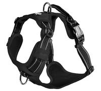 Pettorina anti tiro nero modello Rando Walk per cani Pettorina nera 12 x 40-63 cm