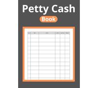 Petty Cash Book A5: Log Book to Record and Track Daily Cash In and Out | Ideal for Small Business, Office, Self-Employed & Personal Use