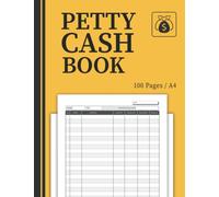 Petty Cash Book: Cash Flow Log Book A4 | petty cash ledger | petty cash log book For Small Business Accounting Purposes. 101 Pages Perfect size 8.5 x 11 in (A4).