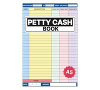 Petty Cash Book: Colorful Ledger for Tracking Money | Small Business Expense Log