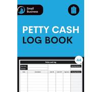 Petty Cash Log Book | A4 | 100 pages | Small business & office