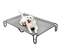 pettycare Cama elevada para perros al aire libre - Cunas para perros grandes XL, cama elevada impermeable fácil de montar, cama elevada refrescante para perros con malla Teslin, duradera,