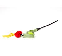 Petuky Cane - Muelle de Juguete para Gato con Mariquita, 40 cm