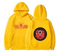 PETUNFV Cult of The Lamb Sudadera con Capucha Gráfica del Culto del Cordero | Unisex Manga Larga Forro Polar, Hoodie Casual para Gamers-Yellow||x_s