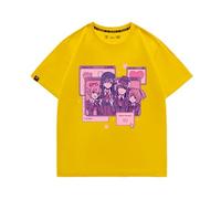 PETUNFV Love Doki Doki Literature Club? This Cute Anime Graphic T-Shirt Is Soft Cotton Crewneck, Y2K Casual for Teens-Yellow||s