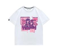 PETUNFV Love Doki Doki Literature Club? This Cute Anime Graphic T-Shirt Is Soft Cotton Crewneck, Y2K Casual for Teens-White||XX_s