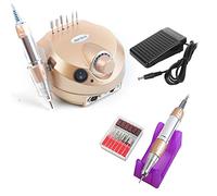 PETUNIA 35000RPM Profesional Taladro de Archivo eléctrico Nail Art Manicure Rectificadora Pedicure Pulidora Herramientas Dispositivo de Cuidado de uñas Oro Rosa