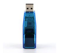 PETUNIA Adaptador de Tarjeta de Red Ethernet Externa USB a LAN RJ45 10 / 100Mbps para PC portátil Adaptador de Tarjeta de Red Externa LAN Azul