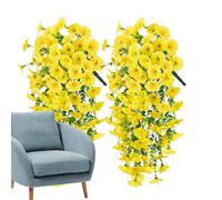 Petunias falsas, plantas artificiales de petunias sintéticas, flores resistentes a la intemperie, plantas eternas para porche, jardín, maceta, pasarela, patio, ventana