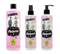 Petuxe Pack para Mascotas Champú + Mascarilla + Acondicionador. Champú Gatos. Todas Las Razas. Todo Tipo de Pelo - Vegano. Lava en Profundidad. con Vitamina E