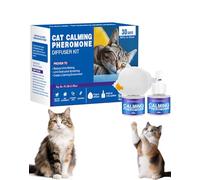 Petwellness Diffuseur Chat, Petwellness Diffuseur Chat Pour Arrêter De Faire Pipi Partout 6 En 1, Pet Wellness Diffuseur Pheromones Chat, Soulage Le Stress Anxieux,Réduit Les Bagarres (2 Bouteilles)
